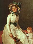 Jacques-Louis David Portrait of Madame Seriziat Sweden oil painting artist